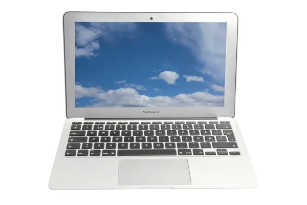 アップル Mac 本空気のラップトップ コンピューター — ストック写真