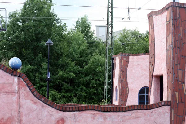 Uelzen Deki Hundertwasser Tren Istasyonu — Stok fotoğraf