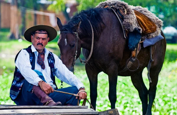 Празднование Ежегодного Фестиваля Гаучо Традиционный Праздник — стоковое фото