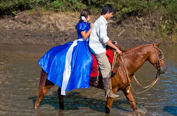Celebración Anual Del Festival Gaucho Vacaciones Tradicionales —  Fotos de Stock