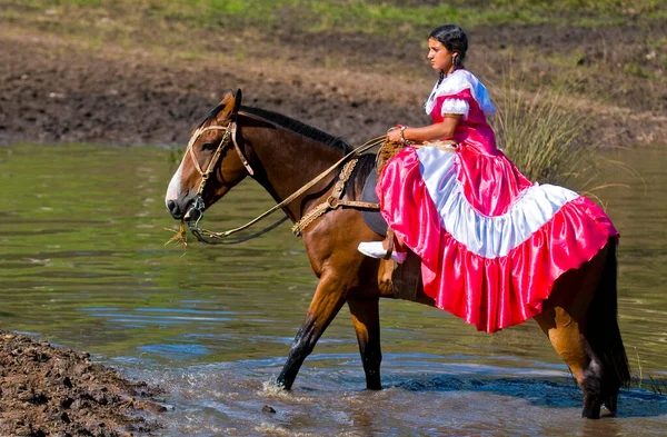 Jährliches Gaucho Fest Traditioneller Feiertag — Stockfoto