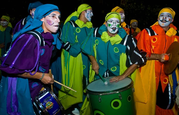 Montevideo Daki Şenlikli Parlak Karnaval — Stok fotoğraf