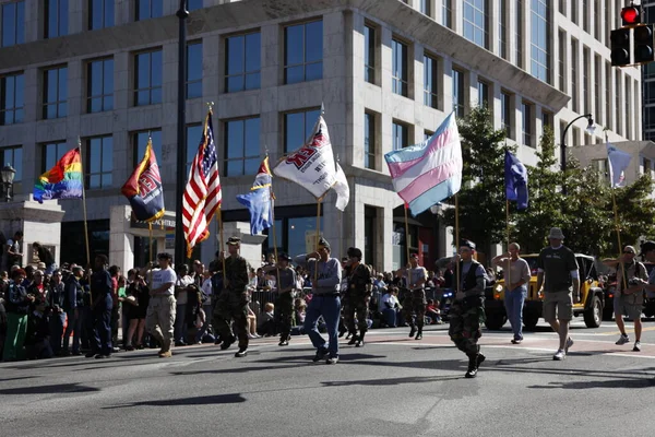 Flags Banners Atlanta Pride Parade — Stock fotografie