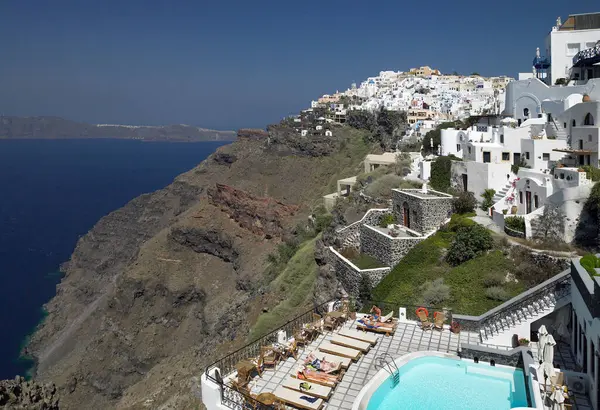 Imerovigli Santorini Grekland Sommarsemester — Stockfoto