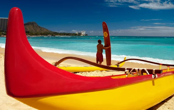 Waikiki Beach Honolulu Hawaii — Stock Photo, Image