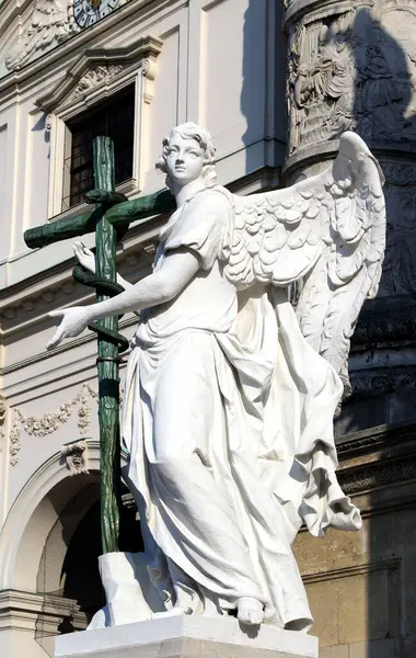 Statua Nella Chiesa San Carlo Vienna — Foto Stock