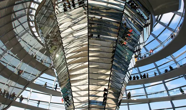 Modern Dome Reichstag Germany Parliament Building — Stock Photo, Image