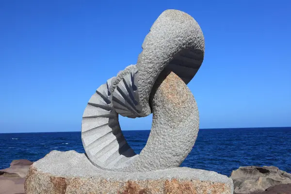 Exposición Escultura Junto Mar Bondi Australia — Foto de Stock