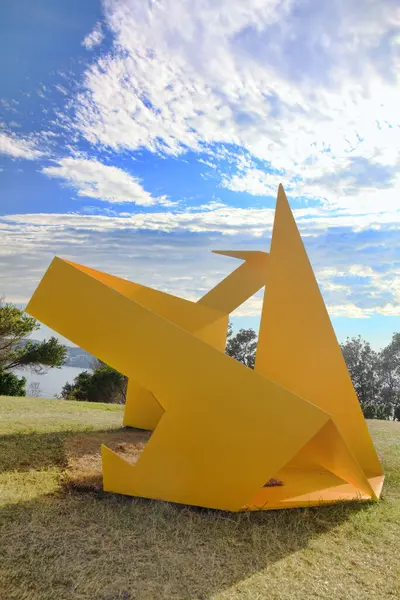 Bondi Avustralya Daki Deniz Sergisi Nin Yanındaki Heykel — Stok fotoğraf