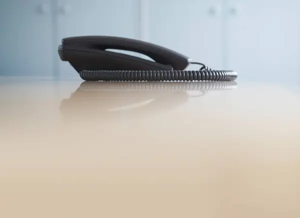 Telephone Desk Side View — Stock Photo, Image