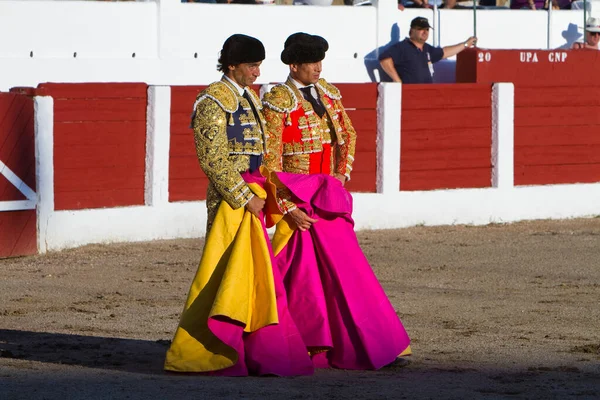 スペインのブルファイターキュロ ディアスとホセ マリア マナザレス ブルファイトのケープ リナレス ジェーン スペイン — ストック写真