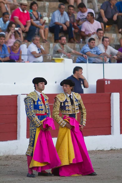 Spanish Bullfighter Curro Diaz Morante Puebla Cape Bullfight Linares Jaen — Stock Photo, Image