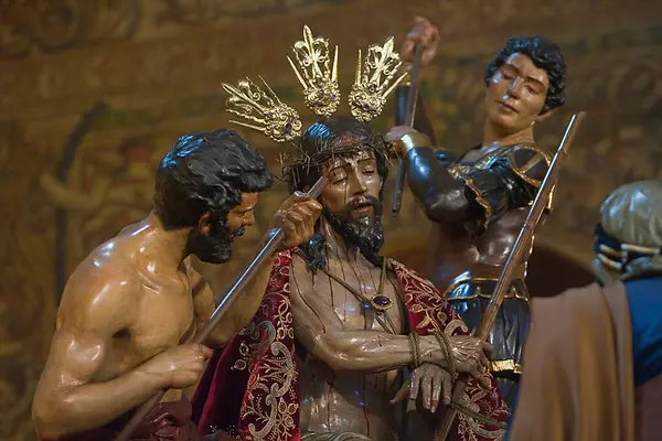 塞维利亚 Valle 加冕荆棘的基督之行 — 图库照片
