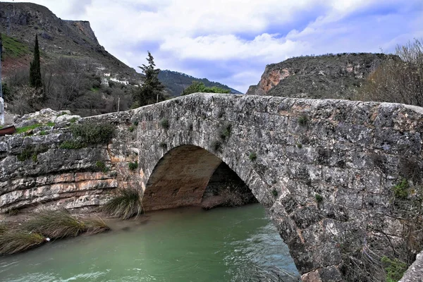 Most Rzymska Droga Kolumbii Bardzo Dobrym Stanie — Zdjęcie stockowe