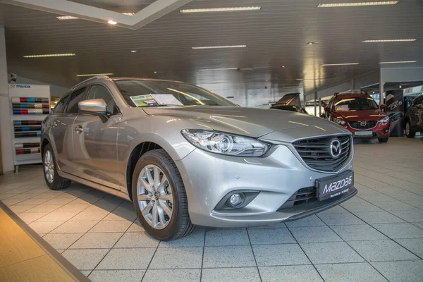 Carro Novo Mazda Exposição Internacional Mostra Motor — Fotografia de Stock