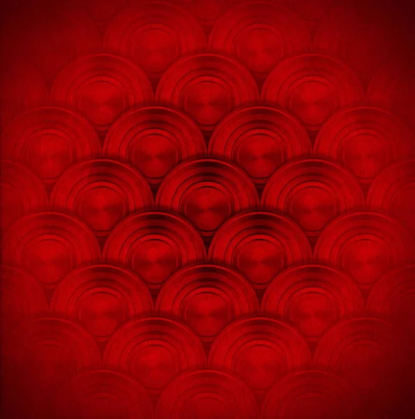 Abstrakcyjne Red Metal Circles Tło — Zdjęcie stockowe