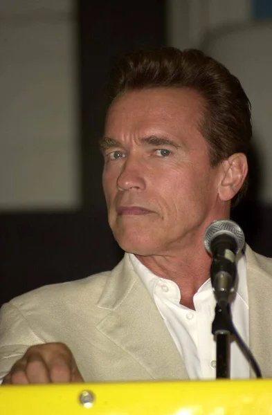 Arnold Schwarzenegger Los Angeles Comic Book Science Fiction Convention Terminator — Stock Photo, Image