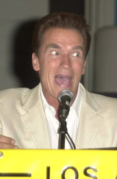 Arnold Schwarzenegger Los Angeles Comic Book Science Fiction Convention Terminator — Stockfoto