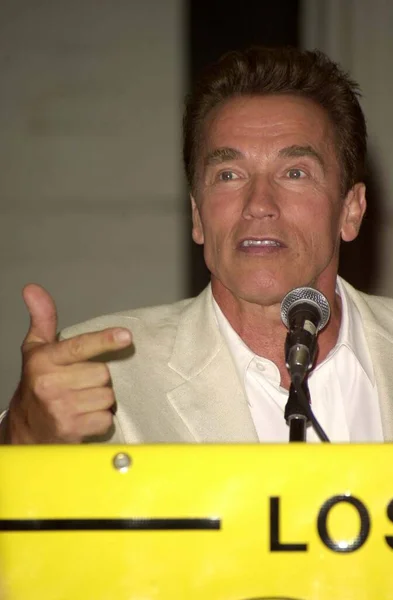 Arnold Schwarzenegger Los Angeles Comic Book Science Fiction Convention Terminator — Stock Photo, Image