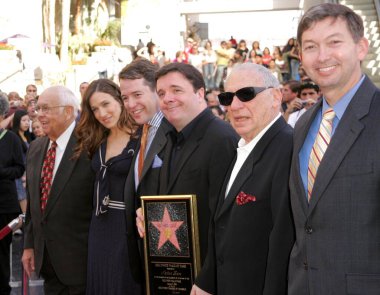 Matthew Broderick ve Nathan Lane şöhret töreni yürümek