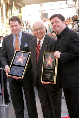 Matthew Broderick ve Nathan Lane şöhret töreni yürümek