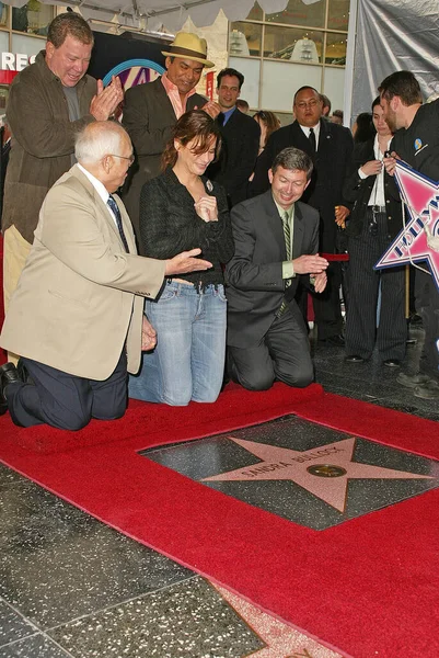 桑德拉 布洛克在美国洛杉矶好莱坞名人步行街上荣誉称号 — 图库照片