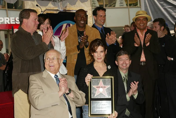 Sandra Bullock Honoured Star Hollywood Walk Fame Usa Los Angeles — стоковое фото