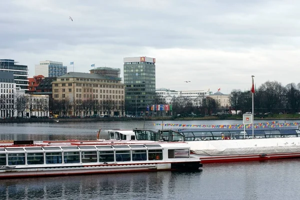 Passeio Barco Hamburgo Alemanha — Fotografia de Stock