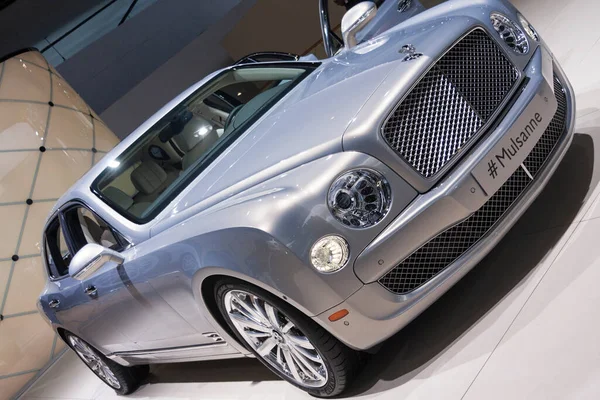 Новий 2015 Bentley Mulsanne Північноамериканському Міжнародному Автосалоні Січня 2014 Року — стокове фото