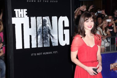 The Thing World Premiere 'de Mary Elizabeth Winstead, AMC Citywalk Stadyumu 19, Universal City, CA 