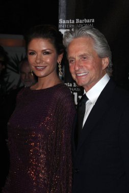Catherine Zeta-Jones, SBIFF 2011 Kirk Douglas Ödülü 'nde Michael Douglas, Michael Douglas, Four Seasons Biltmore, Santa Barbara, CA 10-13-11