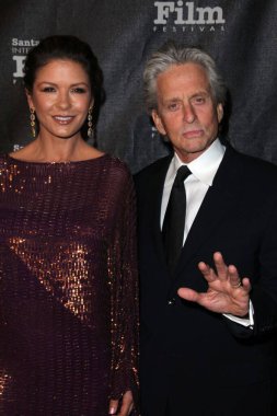 Catherine Zeta-Jones, SBIFF 2011 Kirk Douglas Ödülü 'nde Michael Douglas, Michael Douglas, Four Seasons Biltmore, Santa Barbara, CA 10-13-11