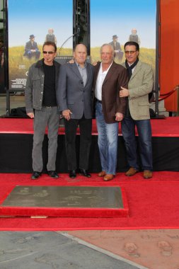 Billy Bob Thornton, Robert Duvall, James Caan ve Andy Garcia, Robert Duvall 'ın El ve Ayak İzi Seremonisi' nde 