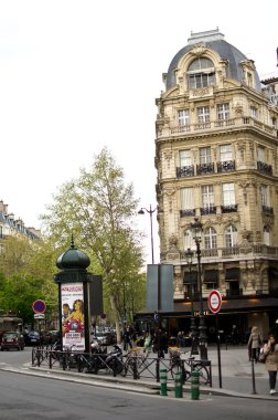 People enjoying city and beautiful architecture in Paris, France      