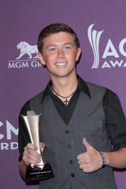 Scotty McCreery 47. Country Müzik Ödülleri Basın Odası, MGM Grand, Las Vegas, NV 