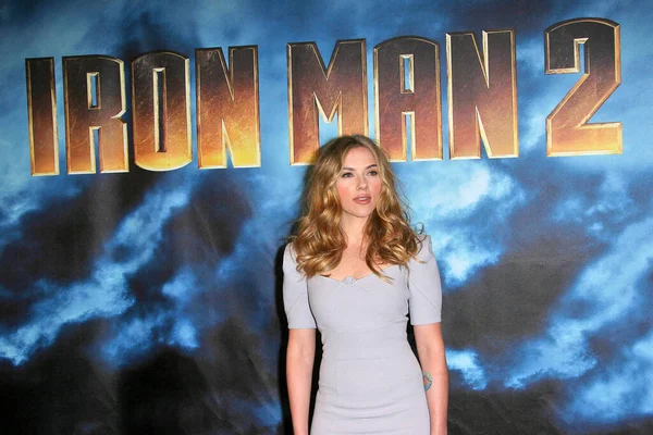 Scarlett Johansson Filmie Iron Man Photocall Four Seasons Beverly Hills — Zdjęcie stockowe