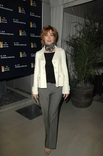 Sharon Lawrence National Lab Day Kick Dinner Luxe Hotel Los — Foto Stock
