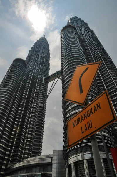 Kuala Lumpur April General View Petronas Twin Towers — Stock Photo, Image