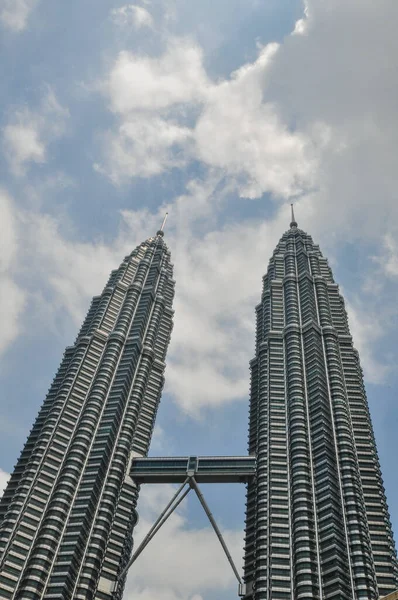 Kuala Lumpur April Allmän Översikt Över Petronas Tvillingtorn — Stockfoto