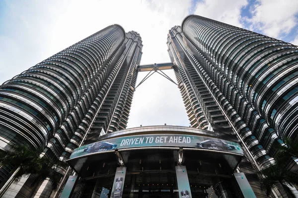 Kuala Lumpur April Algemene Weergave Van Petronas Twin Towers — Stockfoto