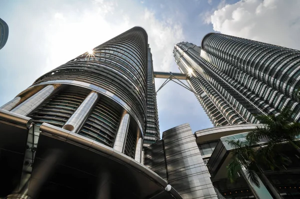 Kuala Lumpur April Algemene Weergave Van Petronas Twin Towers — Stockfoto