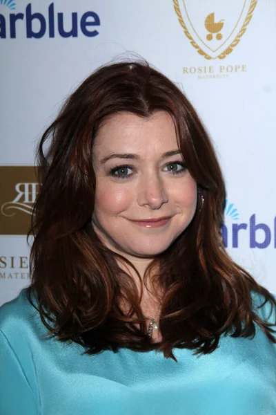 Alyson Hannigan Rosie Pope First West Coast Maternity Store Opening — Foto Stock