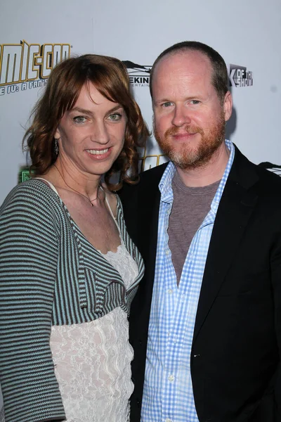 Joss Whedon Wife Comic Con Episode Fan Hope Los Angeles — 图库照片