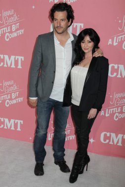 Shannen Doherty ve Kurt Iswarienko Jennie Garth 40. doğum günü kutlamalarında, Londra, Batı Hollywood, CA 