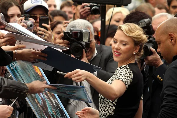 Scarlett Johansson Scarlett Johansson Star Lors Cérémonie Walk Fame Hollywood — Photo