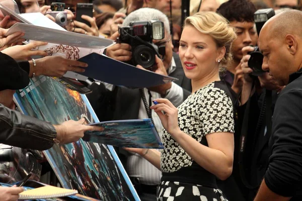 Scarlett Johansson Scarlett Johansson Star Hollywood Walk Fame Ceremony Hollywood — Stock Photo, Image