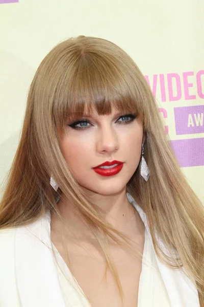 Taylor Swift 2012 Video Müzik Ödülleri Gelişi Staples Center Los — Stok fotoğraf