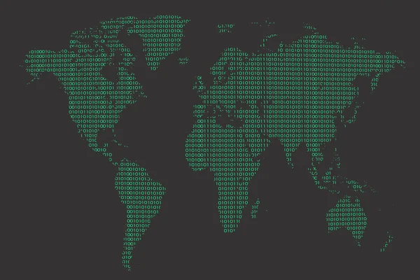 Telecommunications World Map Background — Foto Stock