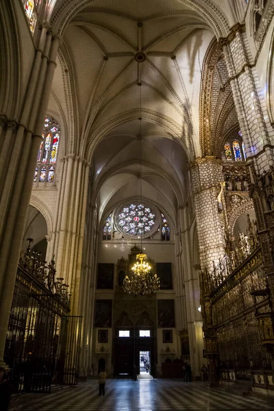 Majestic Interior Cathedral Toledo Spain Declared World — Stock Photo, Image