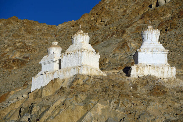 Gompa near a Buddhist monastery. Ladakh province. India 